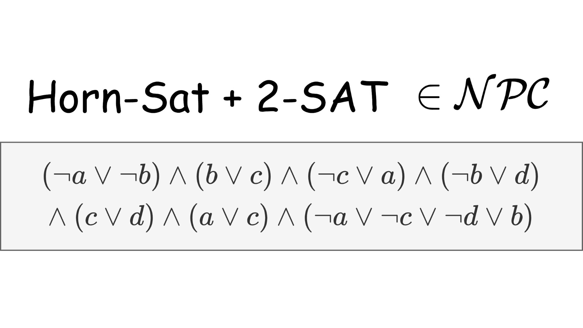 Satisfiability of formulas with both Horn and 2-SAT clauses is NP-Complete